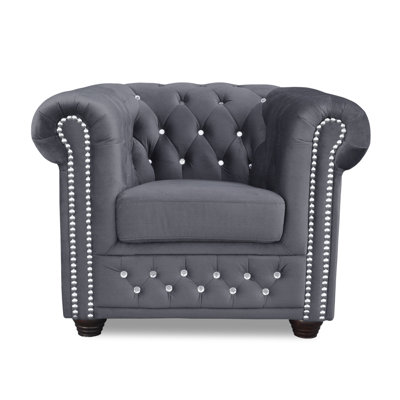 Sade Upholstered Chesterfield Chair