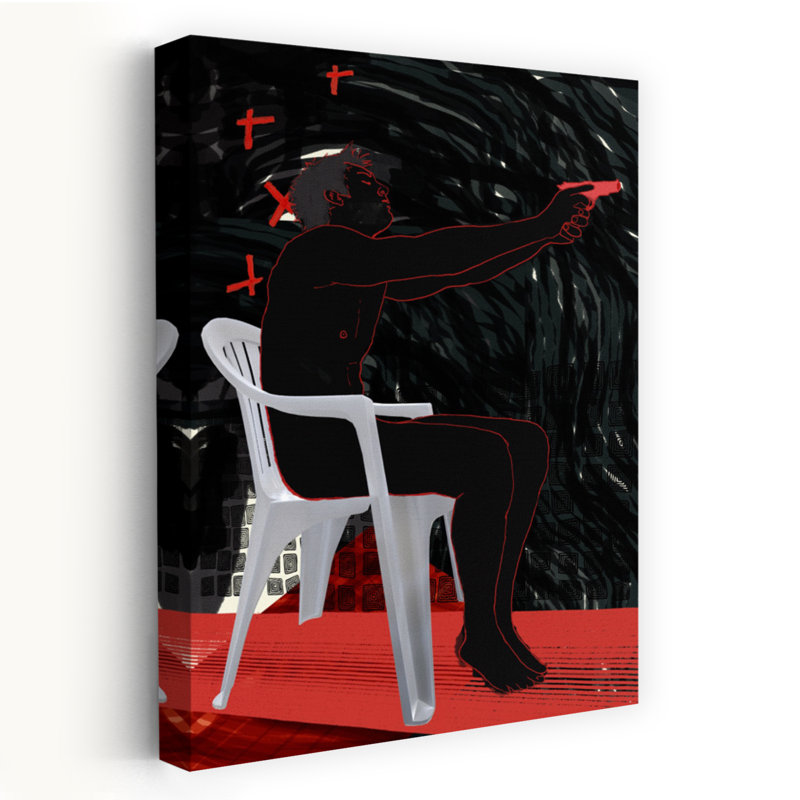 Art contemporain, art contemporain abstrait, H 36 po x l 24 po