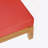 X-BACK CORNER BENCH-L WITH COFFEE TABLE, RED