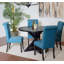 Ensemble de salle à manger 5 pièces exquis comprenant une table à manger croisée et 4 chaises élégantes pour une expérience culinaire sophistiquée-1462703882