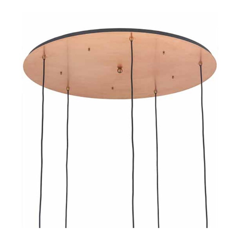 Luminaire suspendu en cuivre à 5 lumières Muspelheim