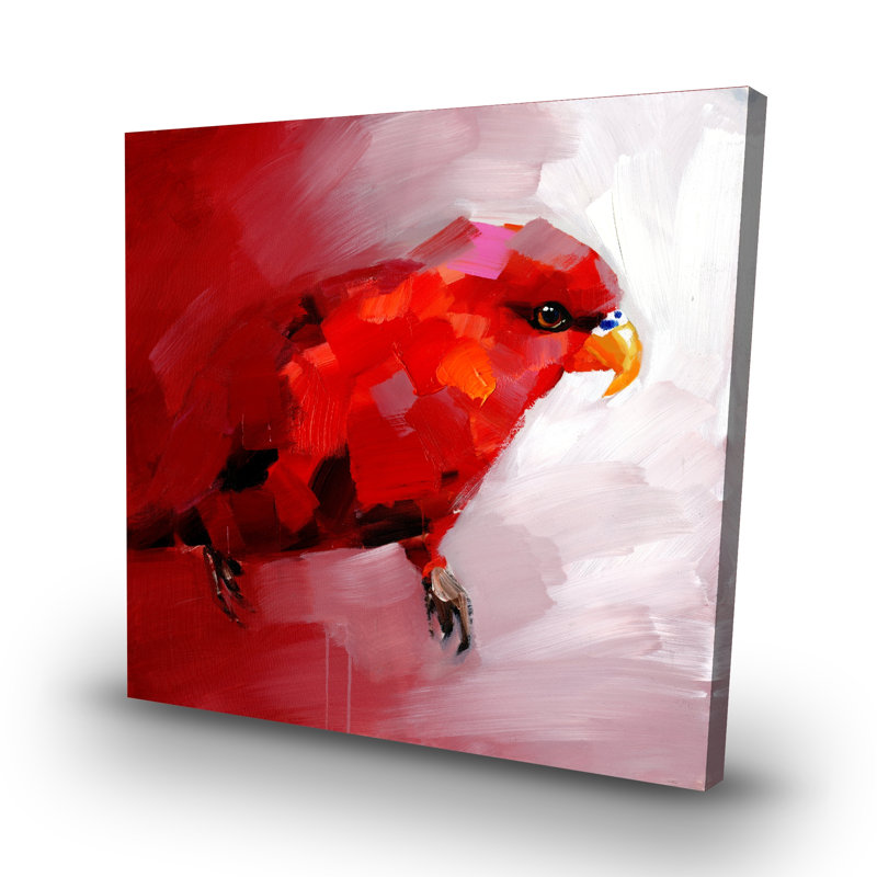 Abstract parrot - 32"x32" art on canvas