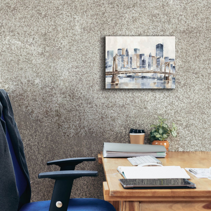 «Blue Hour 2» par Ethan Harper, art mural sur toile, H 12 po x l 16 po
