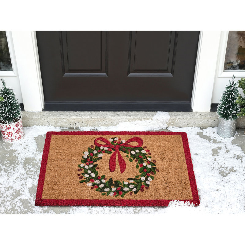 No Pattern Christmas Doormat