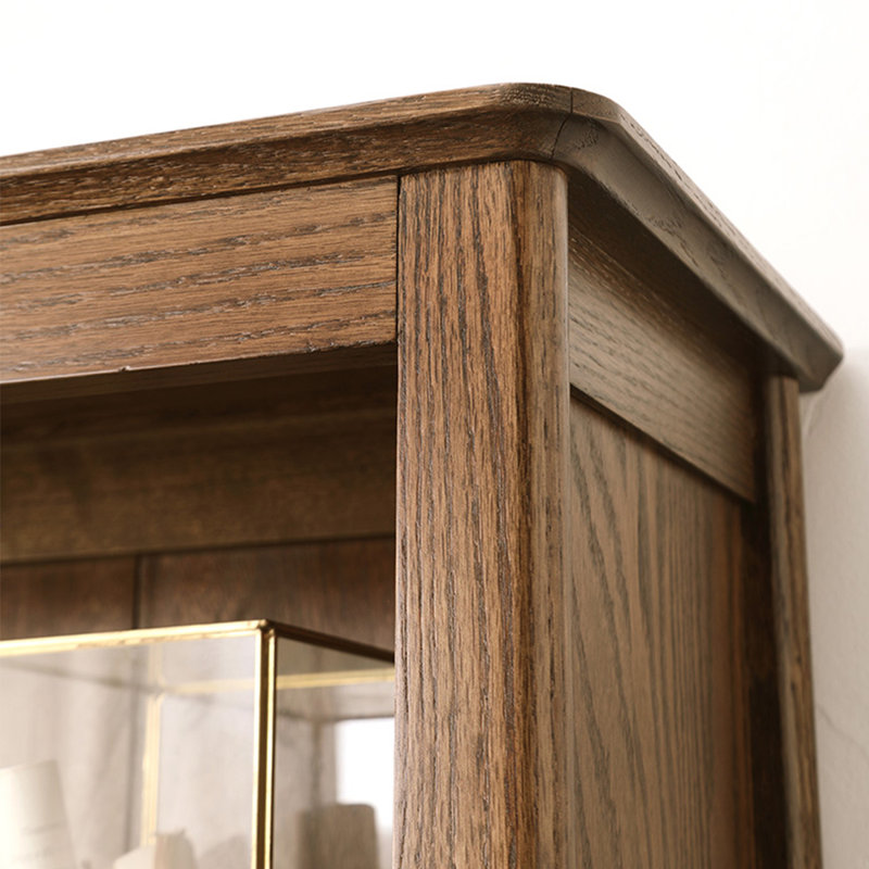 American style solid wood simple bookcase