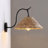 1 - Light Boho Handwoven Wall Sconce With Pull Chain