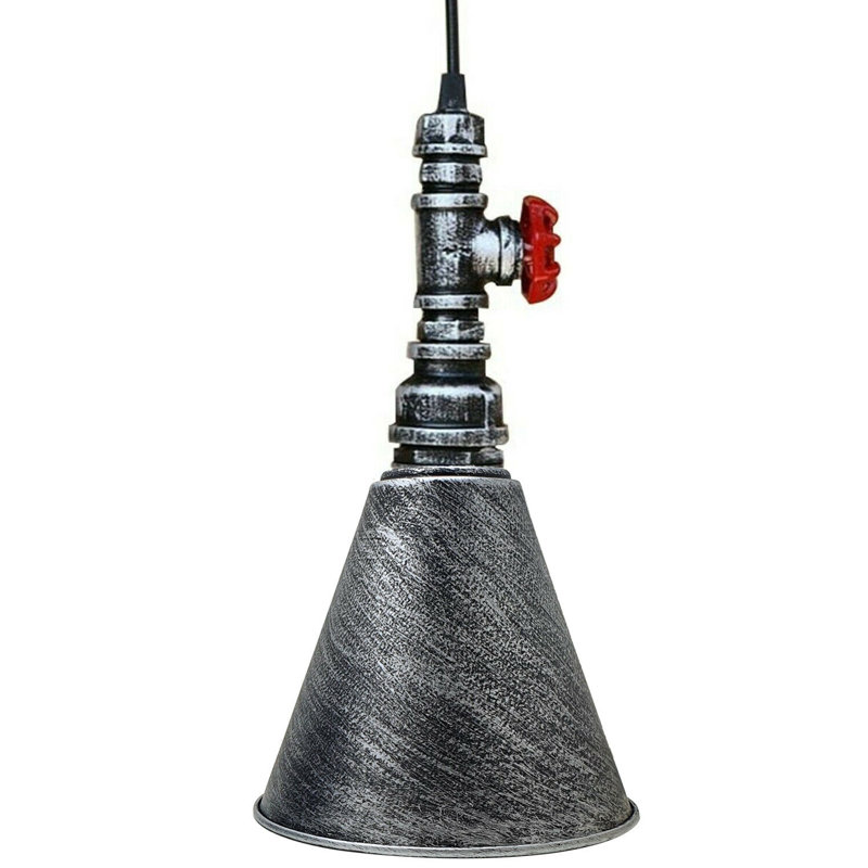 Lundgate 1 - Light Cone Pendant, Brushed Silver