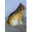 Statue de chat brun en bronze de la collection Nifao, charmante pour les amoureux des chats 12 po x 10 po x H 14 po