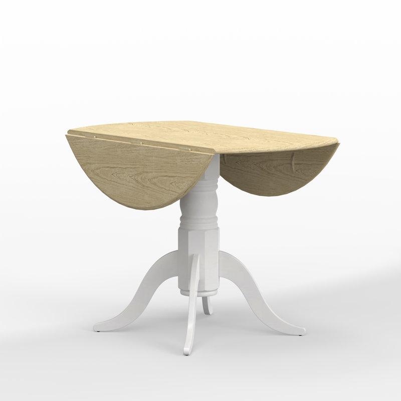 Ensemble de salle à manger Elkin, Blanc / Naturel, Naturel / Blanc, Ensemble repas 5 pièces