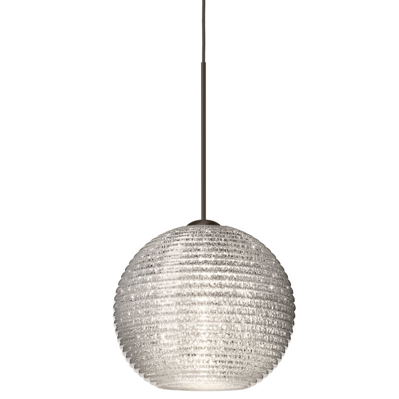 Kristall 1 - Light Single Pendant, Brushed Bronze, Glitter