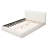 Minimalist Modern Bouclé Upholstered Platform Bed with Rounded Cloud Silhouette-123862949