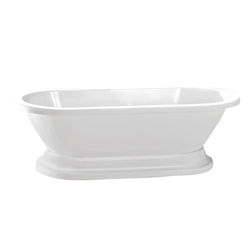 Compton 70'' x 31.75'' Soaking Acrylic Bathtub
