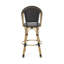 Ensemble de 2 tabourets de bar 29,5 po d'extérieur en rotin et aluminium PE, finition bambou-486084517