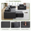 Canapé modulaire moderne en mousse compressée sans os-591652011