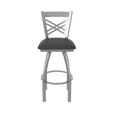 Tabouret de bar pivotant intérieur / extérieur en acier inoxydable Catalina