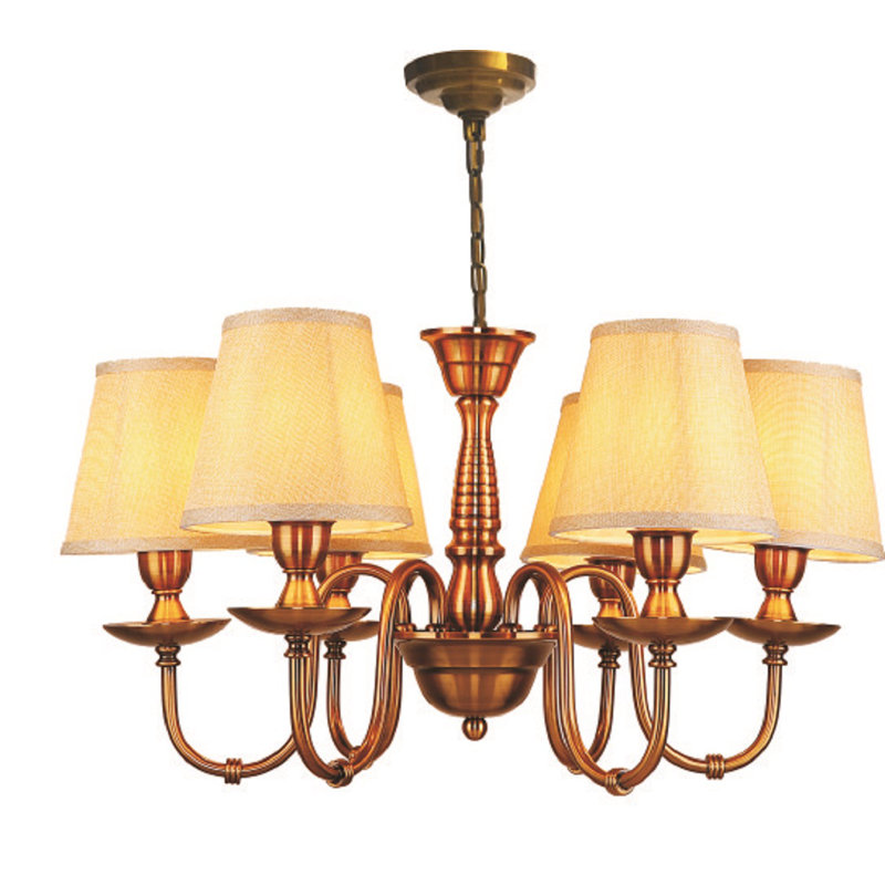 Lustree classique/traditionnel 6 lumières ombrée Enedina