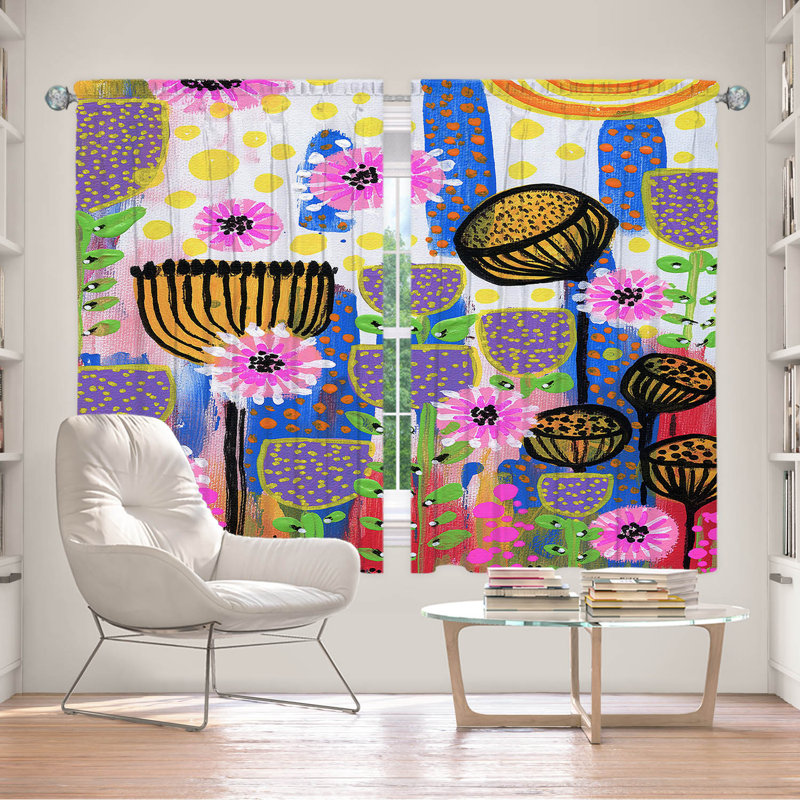 Ensemble de rideaux en polyester 2 pièces 2 pièces, L 40 po x L 61 po