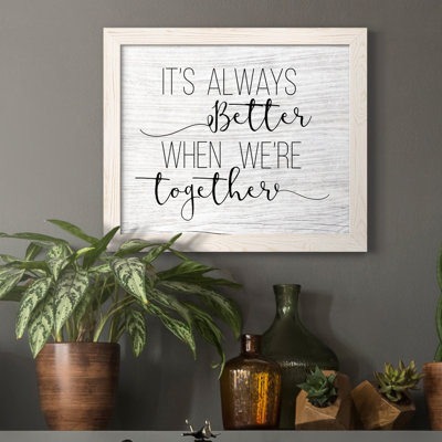 «Always Better Together», reproduction d'impression sur toile