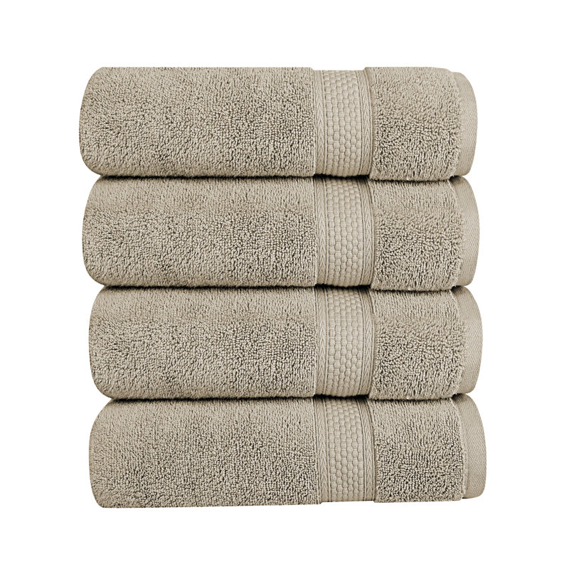 Bywood - Ensemble de débarbouillettes à séchage rapide ultra doux, Taupe Plaza, Ensemble 4 pièces