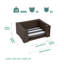 Teamson Striped Polyester Pet Bed