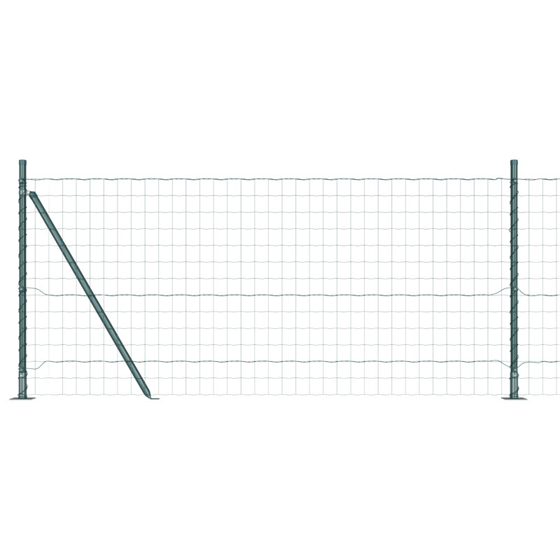 Fence with Post, 80 x 2500 x 0.2 cm, Green