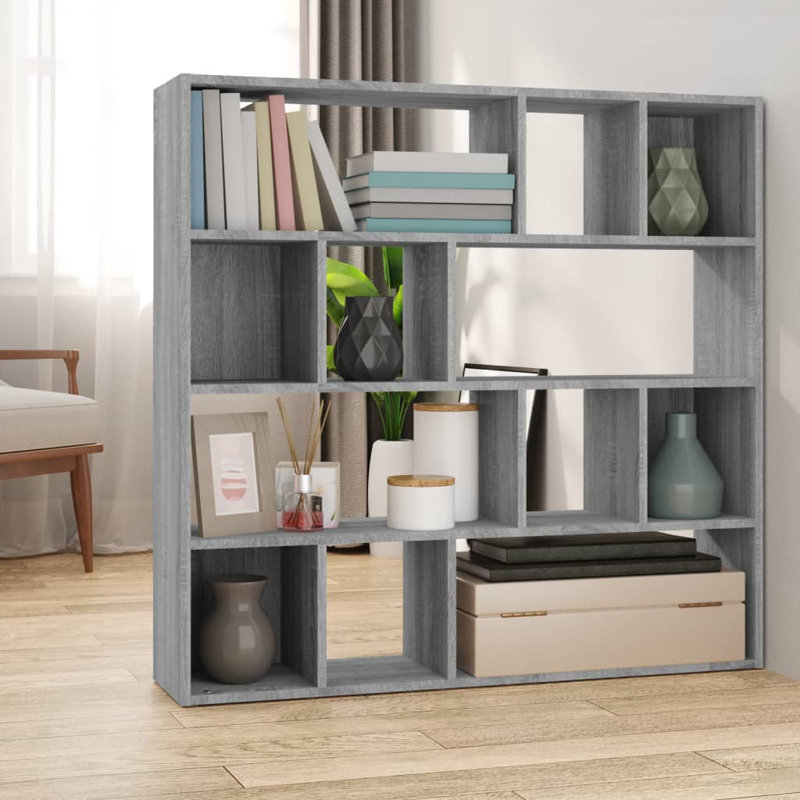 Lencola Bookcase, Grey Sonoma