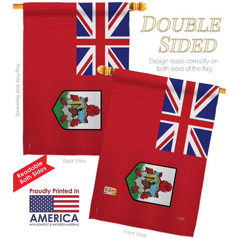 Double Sided 40'' H x 28'' W Polyester House Flag