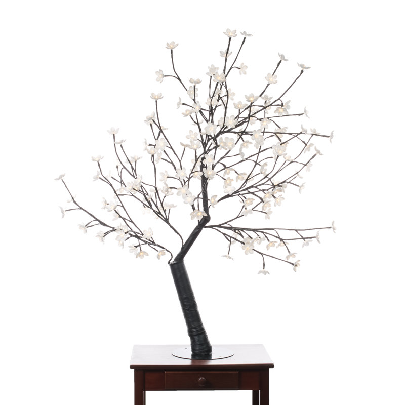 Cerisier 47,25 po intérieur / extérieur avec 160 lumières DEL blanc chaud