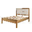Gwenaelle Solid Wood Oak Veneer Bed Frame-92750998