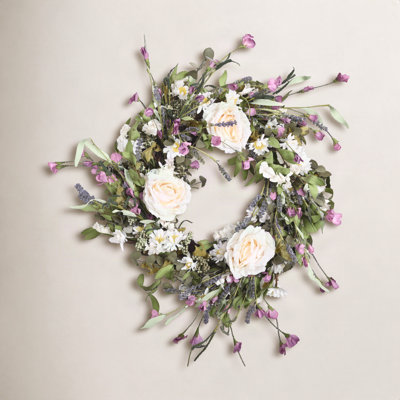 24" Handcrafted Berry No Holiday Wreath