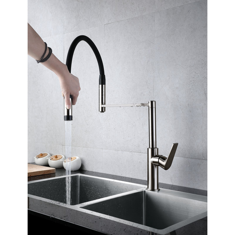 New Spec Inc Jasmine Kitchen Faucet, Chrome