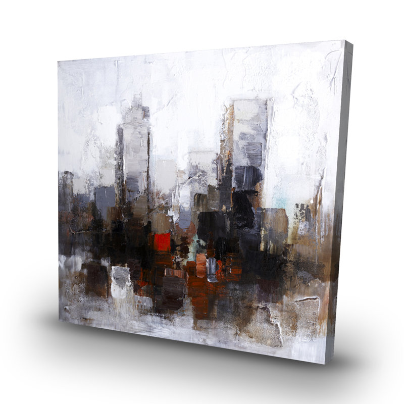Obscure city - 32"x32" art on canvas