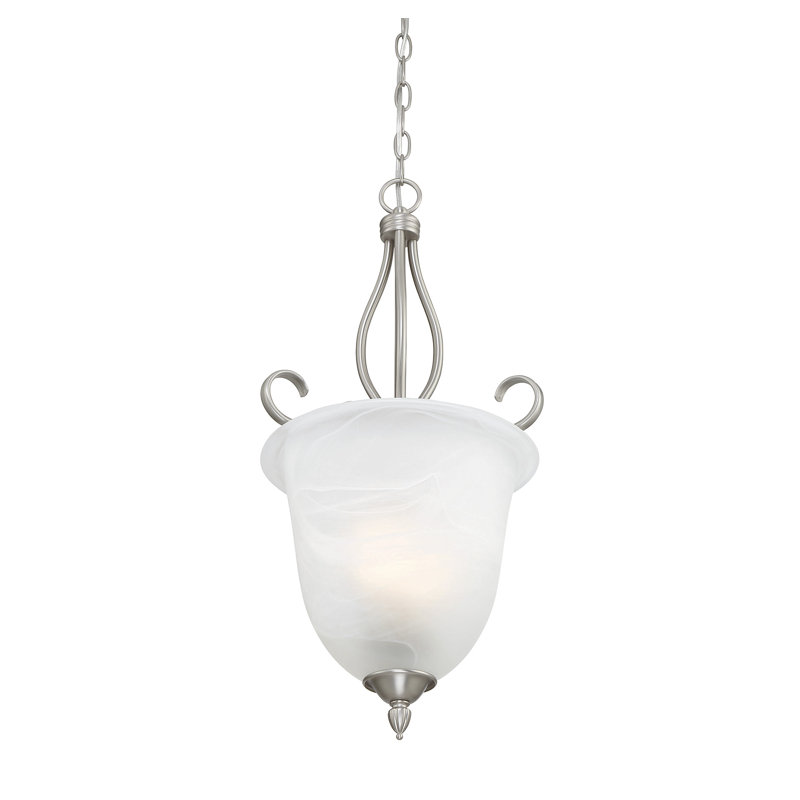 Hibbitts - Light Pewter Unique/Statement Pendant, 25.75" H x 13.25" W
