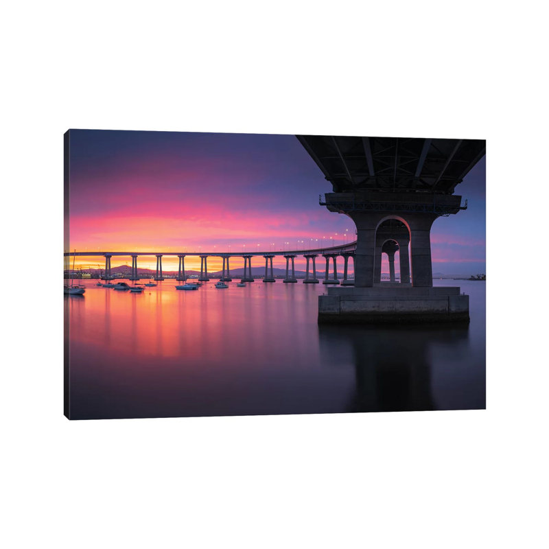 Coronado Bridge III by Moises Levy - Wrapped Canvas Print, 30.48 cm H x 45.72 cm W