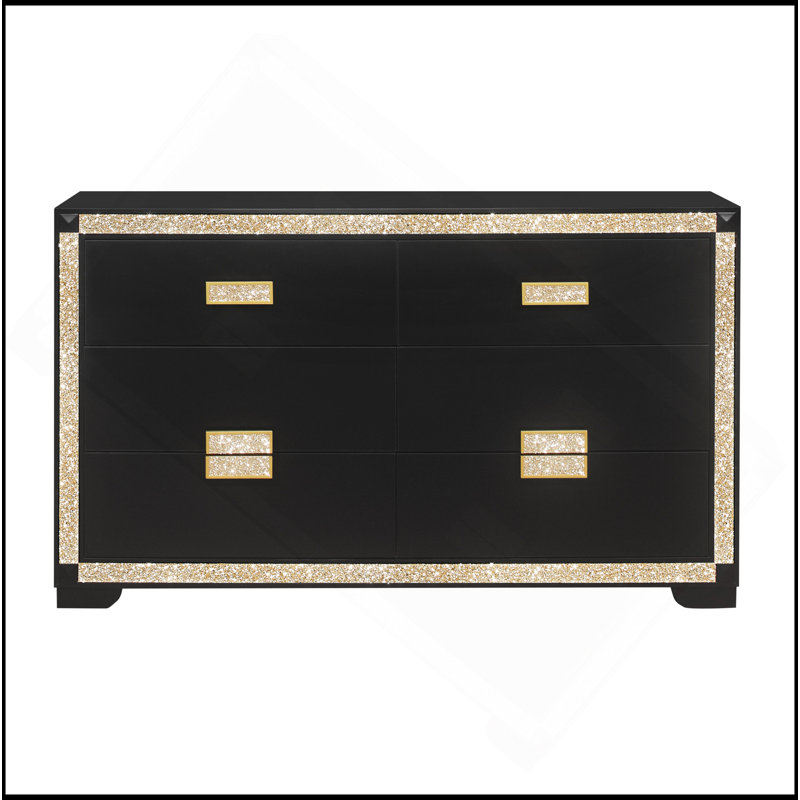 DRESSER ANIMÉ NOIR / DORÉ