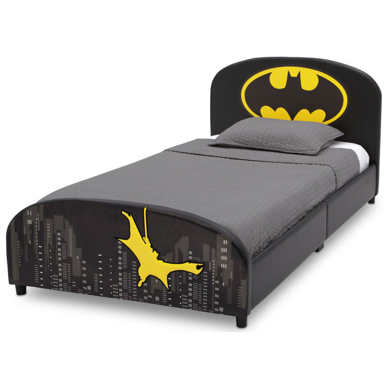 Batman Upholstered Twin Bed by Delta Children