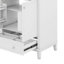 Ensemble de meuble-lavabo 30 po avec lavabo, armoire multifonctionnelle avec portes et tiroir, cadre solide et panneau de fibres à densité moyenne-1962720812