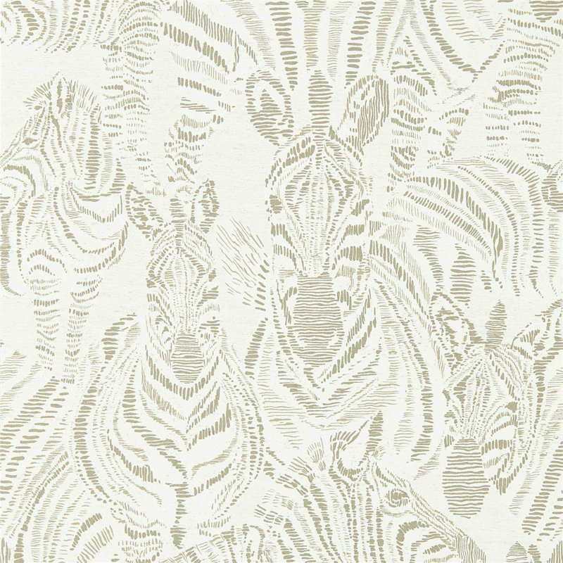 Nirmala 10.05m x 52cm Wallpaper Roll, Gilver/Oyster