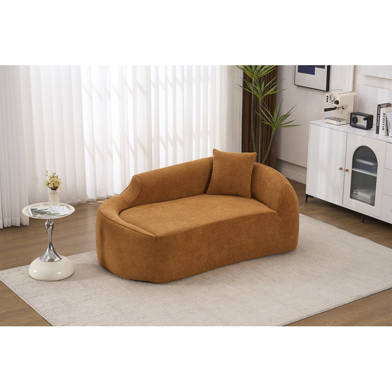 Chaise longue longue Compression Curved, Orange