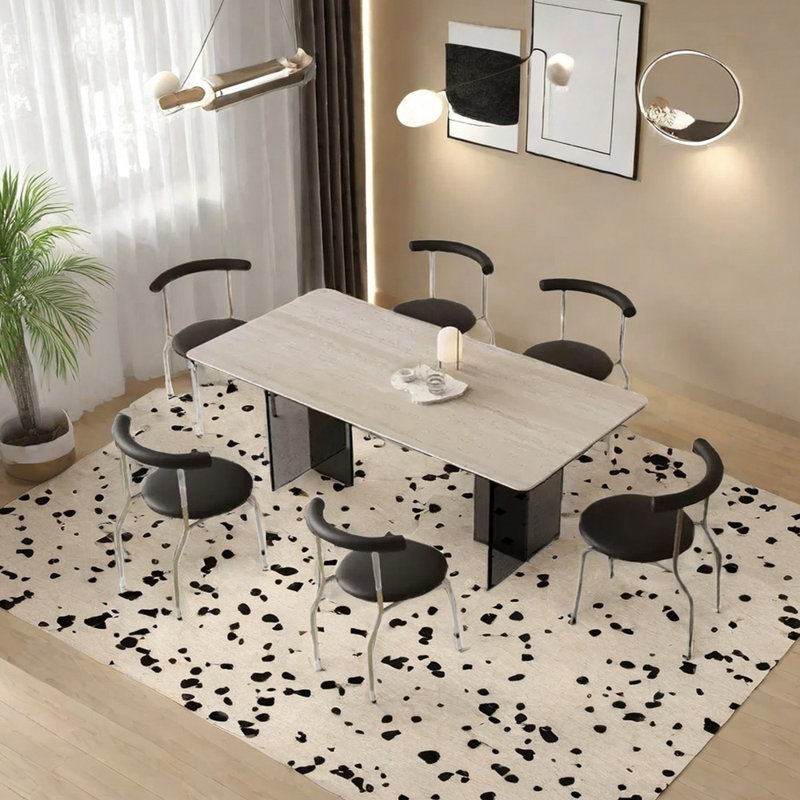 Ensemble de table de salle à manger Vintage, H 29,53 po x L 62,99 po x l 31,5 po