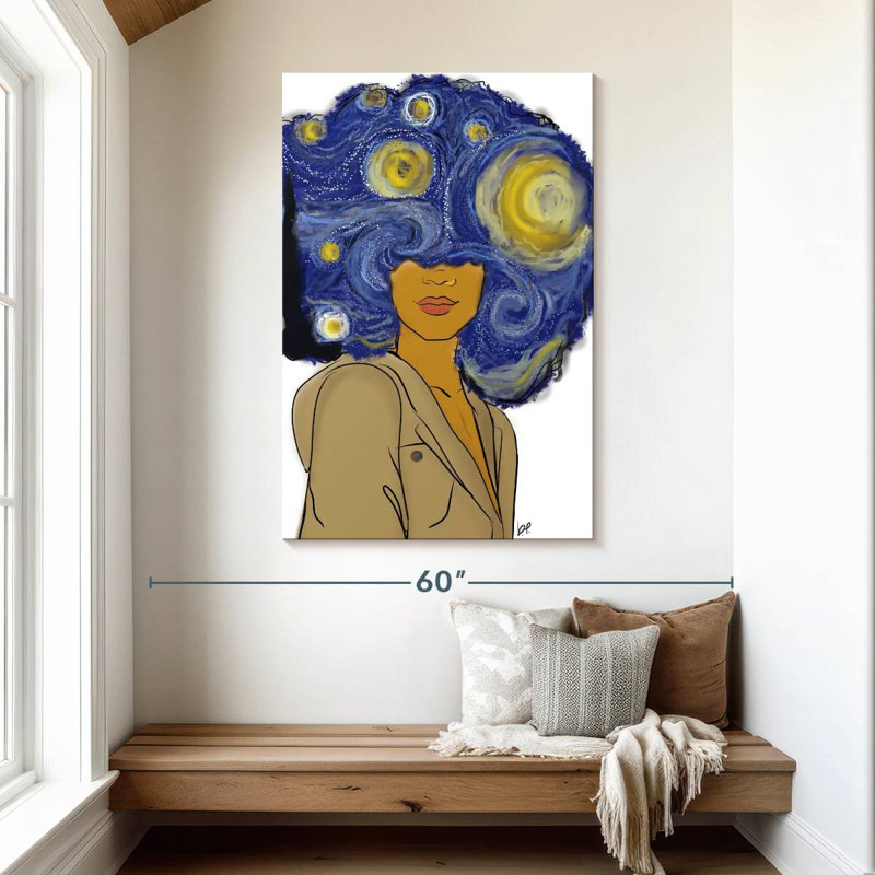 Shuttleworth Afro Starry Night, 48" H x 32" W