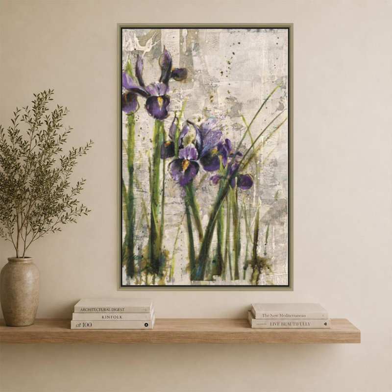 «Spring Mist I» par Carney - Impression sur toile, 64" H x 44" W, Champagne