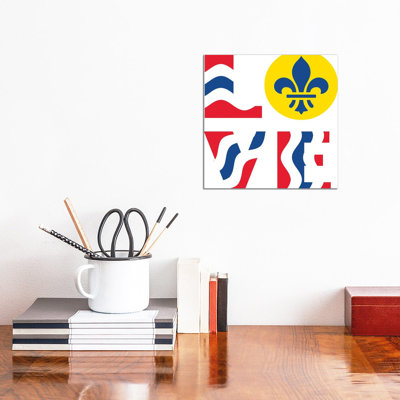 LOVE - St. Louis Flag by Benton Park Prints - Wrapped Canvas Gallery-Wrapped Canvas Giclée