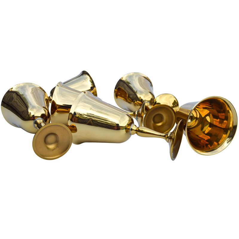 Mid-Century Golden Goblets