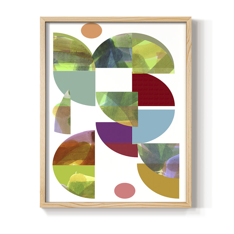 Dorset Shapes I Framed Print - Solid Wood, 15" H x 12" W