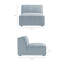 Canapé modulaire rembourré en forme de L Restore 5 pièces Restore-380685703