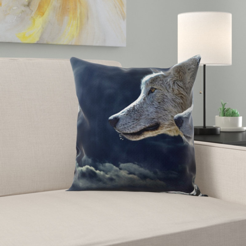 Coussin loup