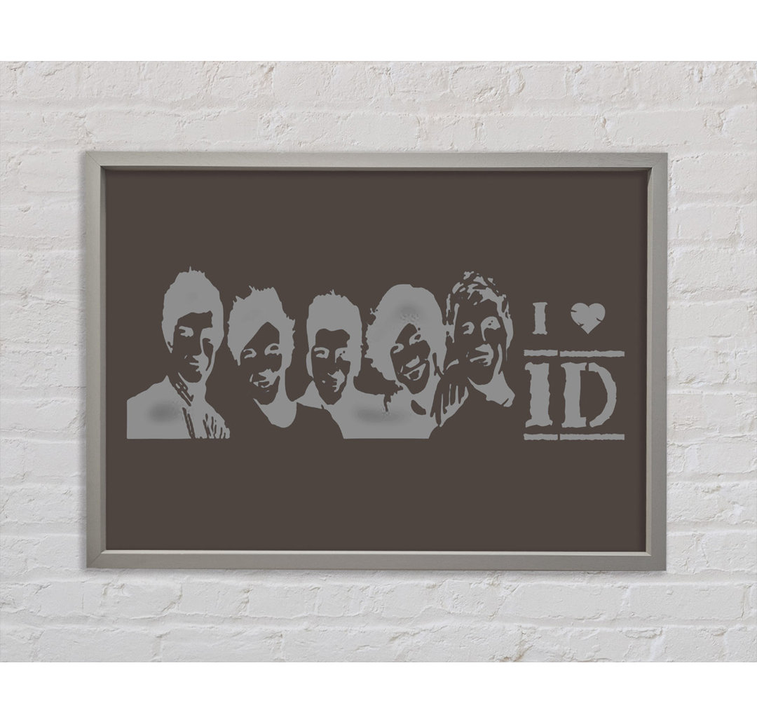 I Love 1 Direction Chocolate - Single Picture Frame Kunstdrucke auf Leinwand