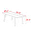 Nordic style modern all solid wood dining table-110406344