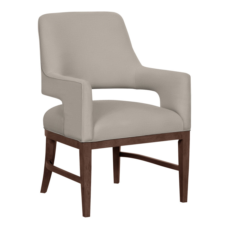 Chaise avec accoudoirs Josie Grande, Noyer, 2033 chameau